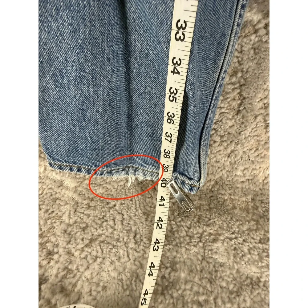 Levi's Size 40x29 540 Relaxed Fit Straight Leg Denim Jeans Blue Men